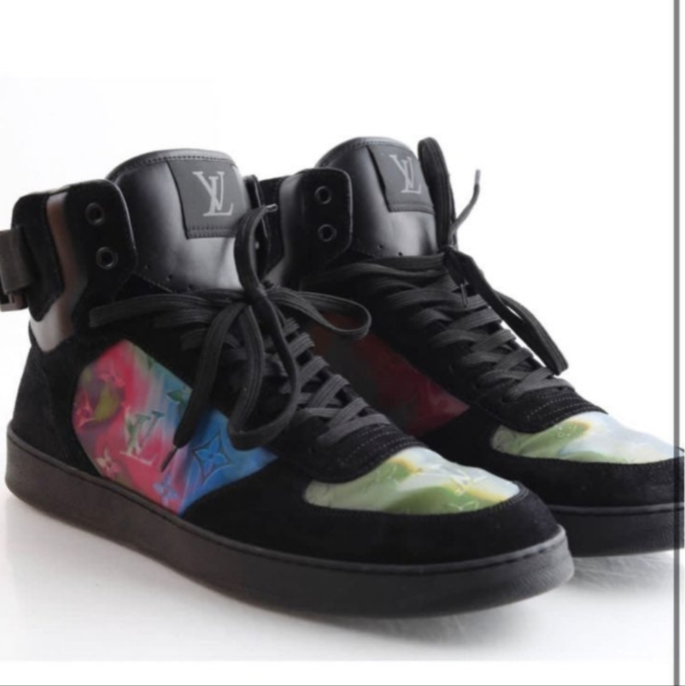 Authentic Louis Vuitton Luxembourg Rivoli Iridescent Sneakers